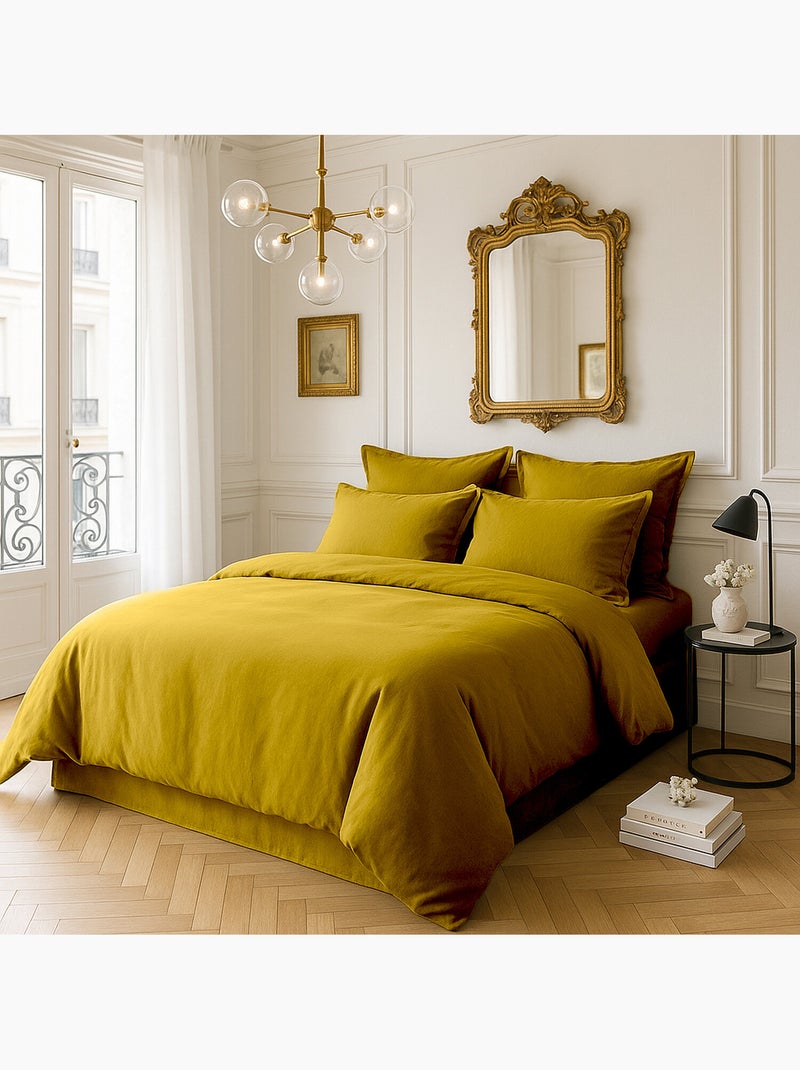 Drap housse 100 % satin de coton désir Bronze - Kiabi