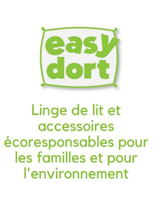 Drap housse 140x190 Blanc + Alèse Bambou Imperméable - Kiabi