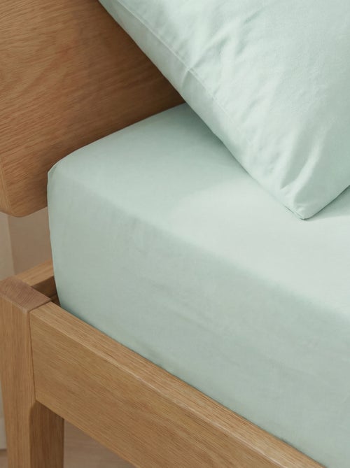 Drap housse (150x200cm) en coton - Kiabi