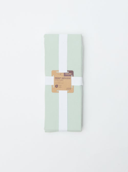 Drap housse (150x200cm) en coton - Kiabi