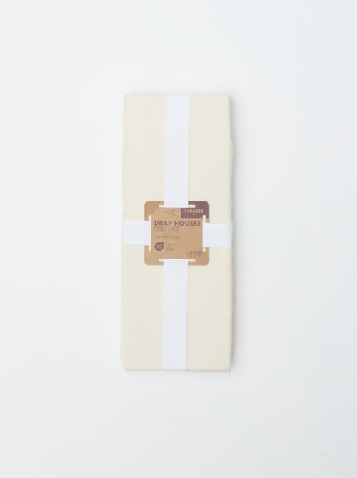 Drap housse (150x200cm) en coton - Kiabi