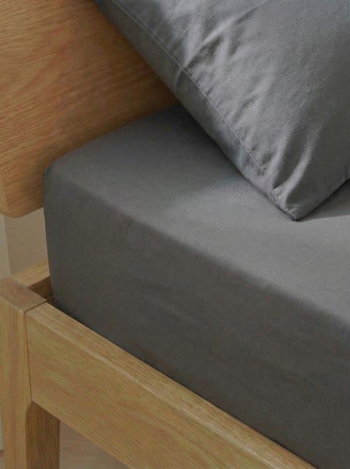 Drap housse (150x200cm) en coton - Kiabi