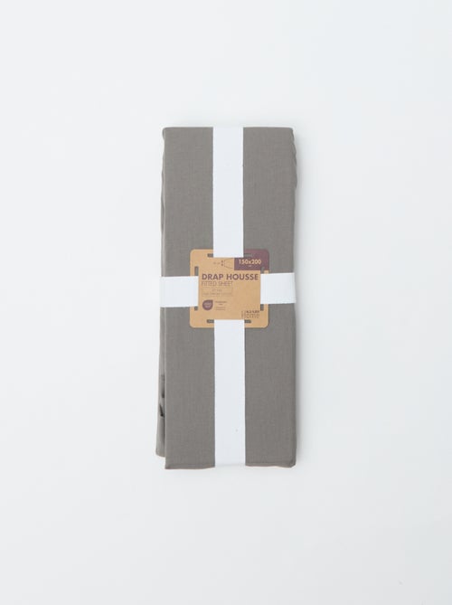 Drap housse (150x200cm) en coton - Kiabi