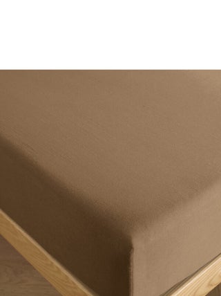 Drap housse 160 x 200 cm bonnet 30 cm "Prémium" pour lit 2 places