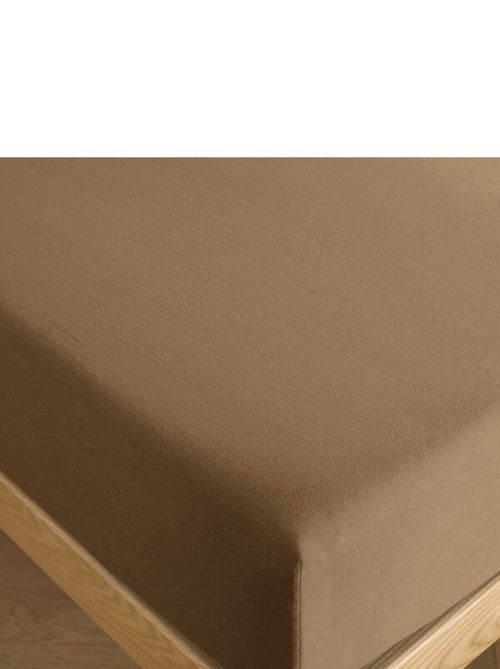 Drap housse 160 x 200 cm bonnet 30 cm "Prémium" pour lit 2 places - Kiabi