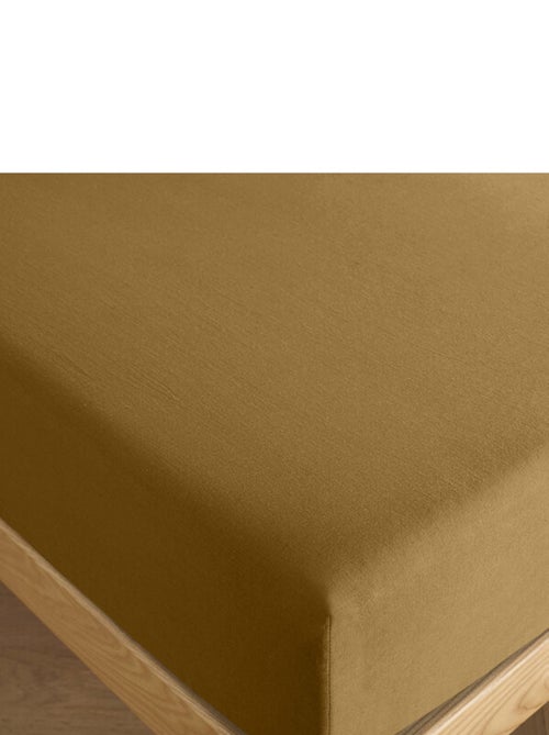 Drap housse 160 x 200 cm bonnet 30 cm "Prémium" pour lit 2 places - Kiabi