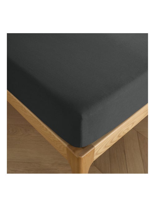 Drap housse 160 x 200 cm bonnet 30 cm "Prémium" pour lit 2 places - Kiabi
