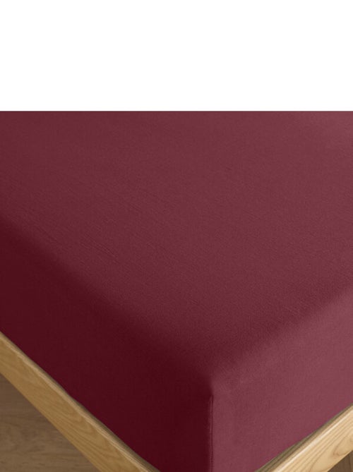 Drap housse 160 x 200 cm bonnet 30 cm "Prémium" pour lit 2 places - Kiabi