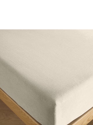 Drap housse 180 x 200 cm bonnet 30 cm "Prémium" pour lit 2 places King Size