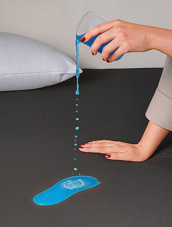 Drap Housse 2 en 1 - Alèse Imperméable intégrée - Coloris Carbone - DODO