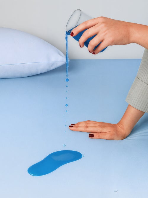 Drap Housse 2 en 1 - Alèse Imperméable intégrée - Coloris Givre - DODO - Kiabi Drap Housse 2 en 1 - Alèse Imperméable intégrée - Coloris Givre - DODO - Kiabi