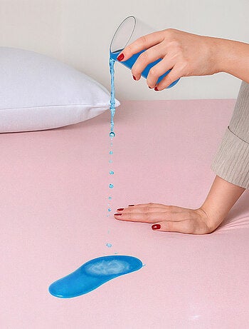 Drap Housse 2 en 1 - Alèse Imperméable intégrée - Coloris Carbone - DODO