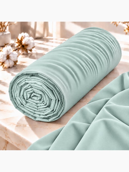 Drap housse 2 en 1 imperméable – coton 57 fils – duo protect - Kiabi