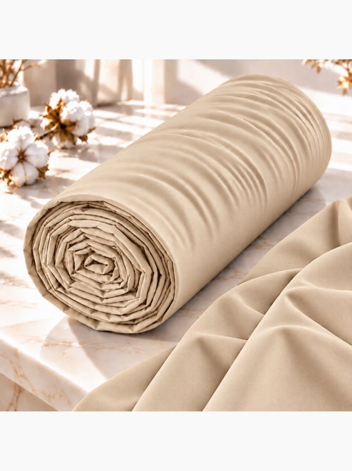 Drap housse 2 en 1 imperméable – coton 57 fils – duo protect - Kiabi