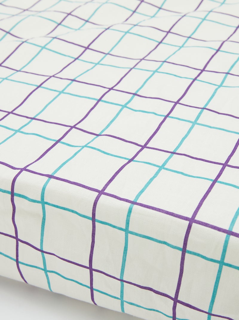 Drap housse 2 personnes (140x200cm) en coton - Kiabi Home Blanc - Kiabi