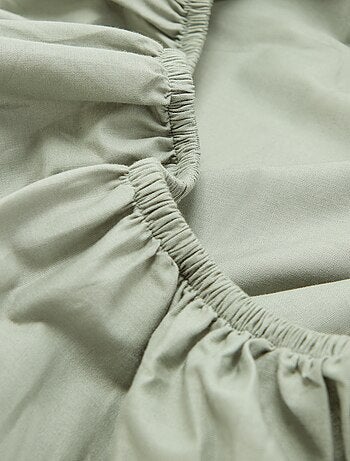 Drap housse 2 personnes 160 x 200cm en coton