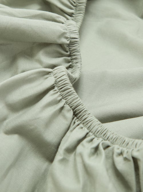 Drap housse 2 personnes 160 x 200cm en coton - Kiabi Drap housse 2 personnes 160 x 200cm en coton - Kiabi