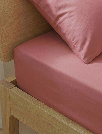 Drap housse 2 personnes 160 x 200cm en coton
