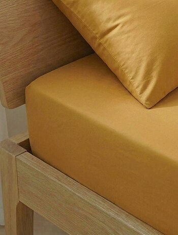 Drap housse 2 personnes (160x200cm) en coton - Kiabi Home