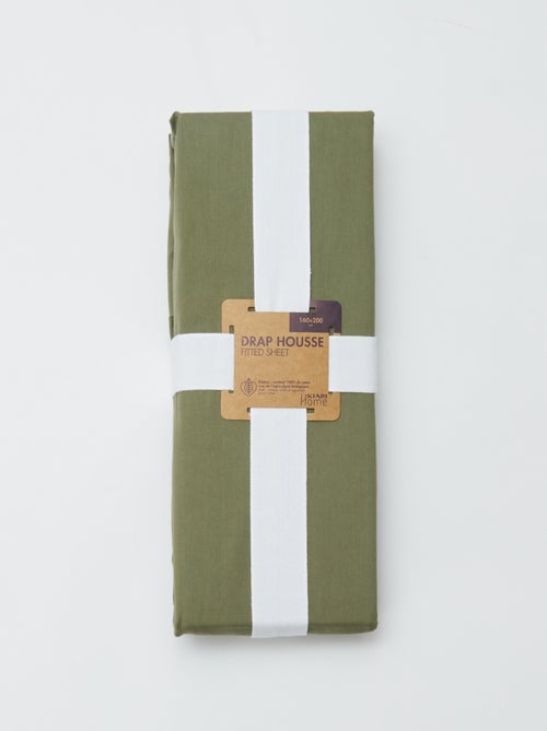 Drap housse 2 personnes (160x200cm) en coton - Kiabi Home - Kiabi