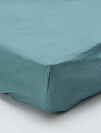 Drap housse 2 personnes 180 x 200 cm en coton - Kiabi Home