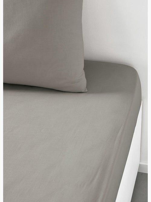 Drap housse 2 personnes uni coton ESSENTIAL - Kiabi Drap housse 2 personnes uni coton ESSENTIAL - Kiabi