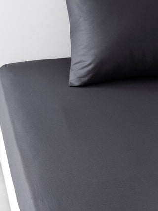 Drap housse 2 personnes uni coton ESSENTIAL