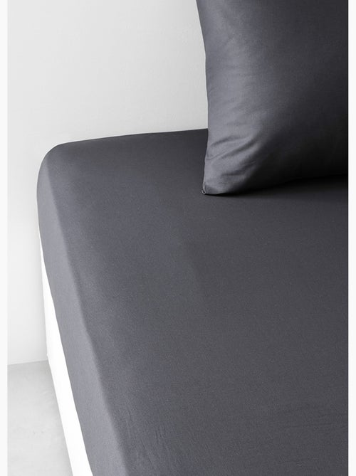 Drap housse 2 personnes uni coton ESSENTIAL - Kiabi
