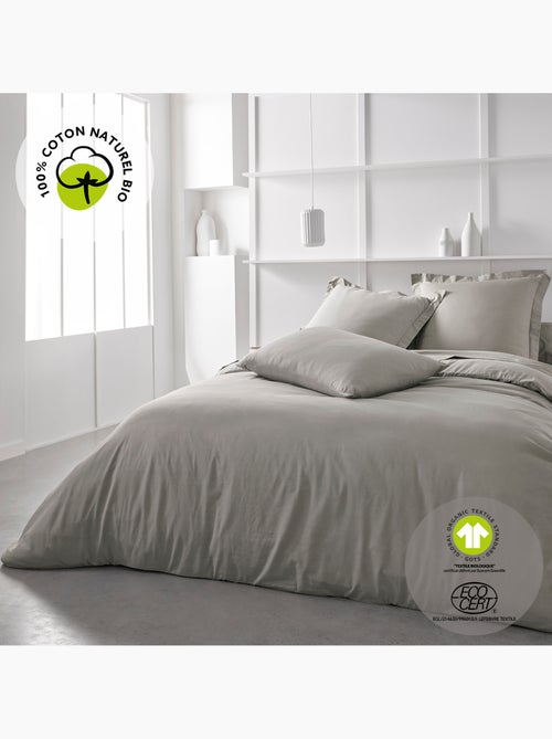 Drap housse 2 personnes uni coton grand bonnet ORGANIC - Kiabi Drap housse 2 personnes uni coton grand bonnet ORGANIC - Kiabi