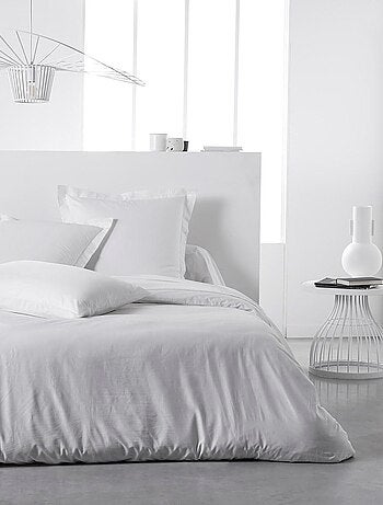 Drap housse 2 personnes uni coton grand bonnet ORGANIC