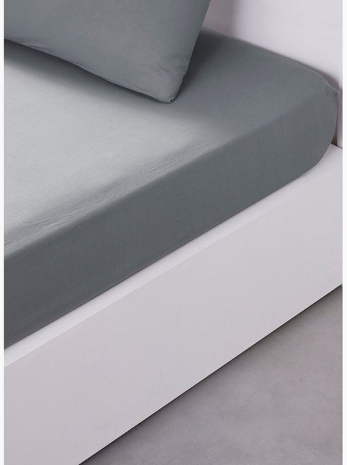 Drap housse 2 personnes uni coton grand bonnet ORGANIC - Kiabi Drap housse 2 personnes uni coton grand bonnet ORGANIC - Kiabi
