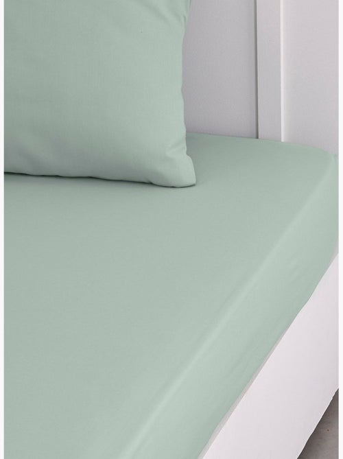 Drap housse 2 personnes uni coton grand bonnet ORGANIC - Kiabi Drap housse 2 personnes uni coton grand bonnet ORGANIC - Kiabi