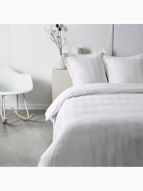 Drap housse 2 personnes uni coton grand bonnet PRESTIGE - Kiabi