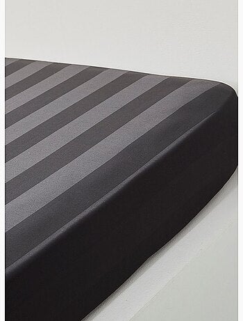 Drap housse 2 personnes uni coton grand bonnet PRESTIGE