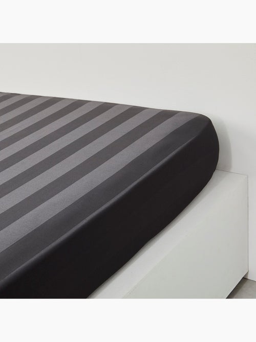 Drap housse 2 personnes uni coton grand bonnet PRESTIGE - Kiabi