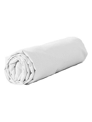 Drap housse 2 places 100% coton lavé bonnet 25 cm