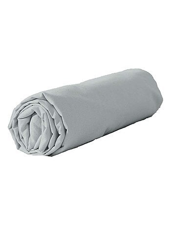 Drap housse 2 places 100% coton lavé bonnet 25 cm grande taille