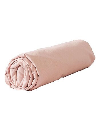 Drap housse 2 places 100% coton lavé bonnet 25 cm