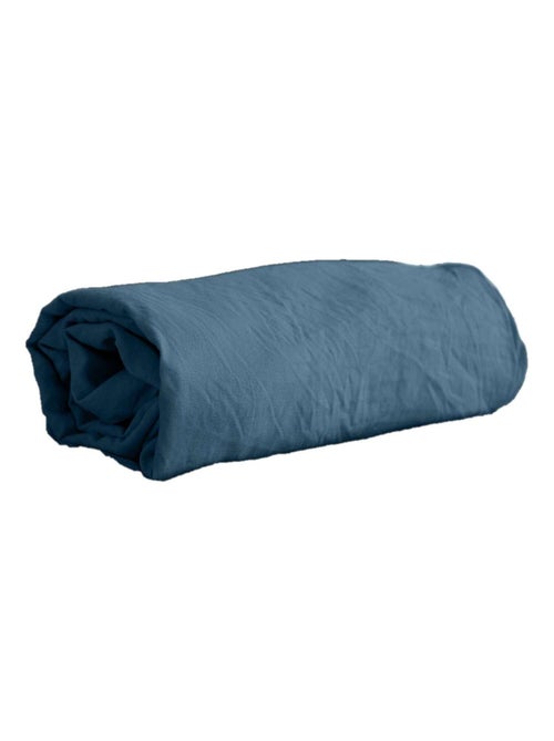 Drap housse 2 places 100% microfibre lavée bonnet 28 cm - Kiabi