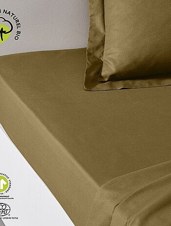 Drap housse 2 places en coton BIO