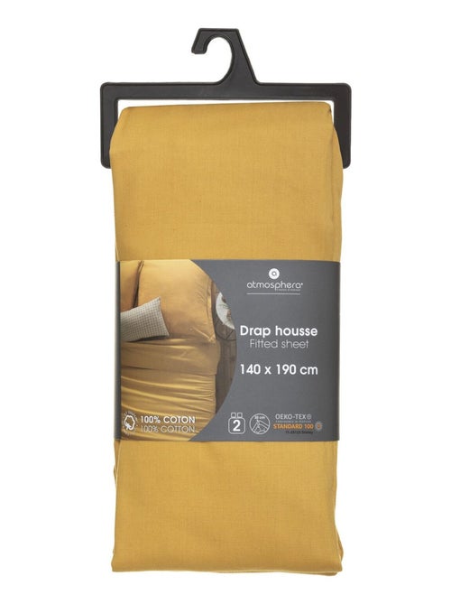 Drap housse 2 places en coton CARINA - Kiabi Drap housse 2 places en coton CARINA - Kiabi