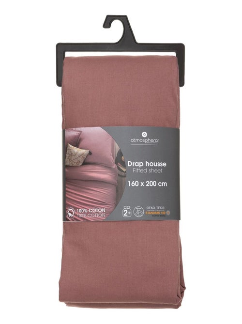Drap housse 2 places en coton grande dimension CARINA - Kiabi