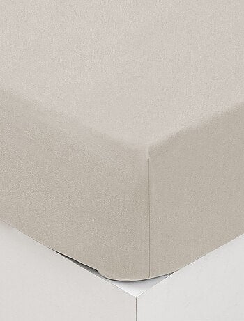 Drap housse 2 places en coton lavé VILMA