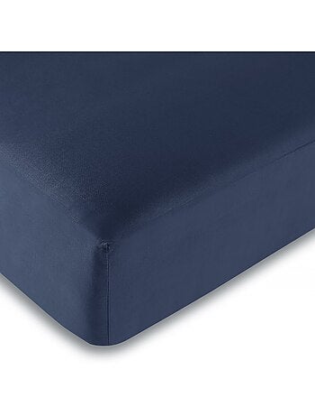 Parure Drap plat + drap-housse 160x200 + 2 T - Pur coton 57 fils - Roue  Libre turquoise - Bleu - Kiabi - 39.99€