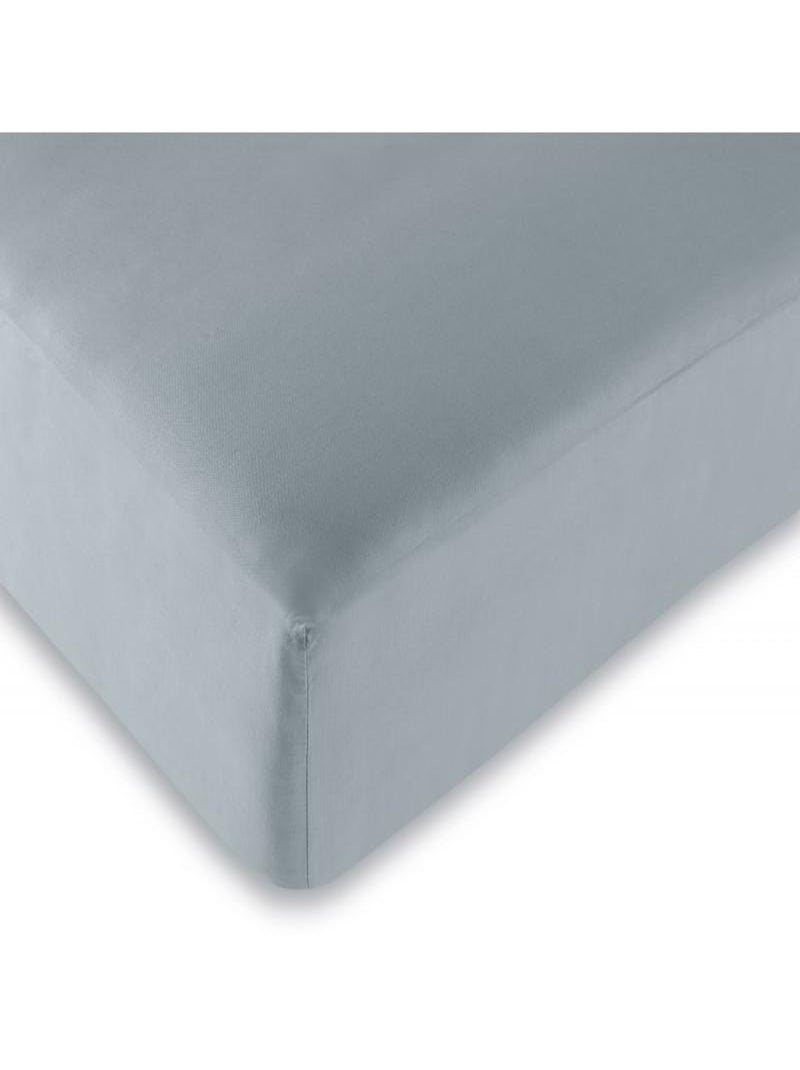 Drap housse 57 fils/cm² toutes dimensions Gris perle - Kiabi