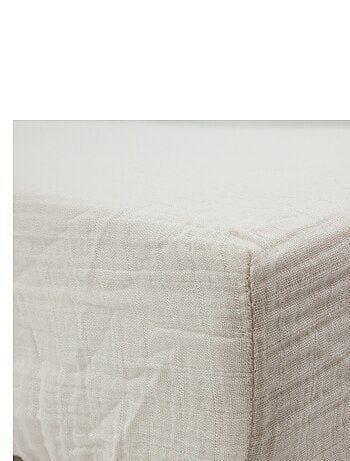 Drap-housse 60x120 cm Naissance en Gaze de Coton Uni - Babycalin