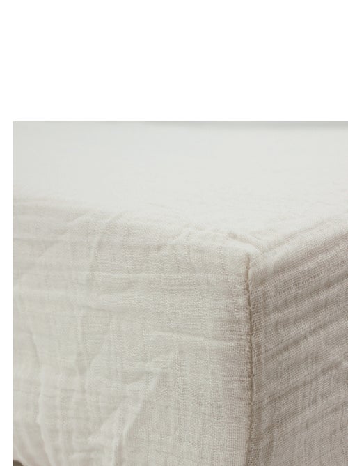 Drap-housse 60x120 cm Naissance en Gaze de Coton Uni - Babycalin - Kiabi