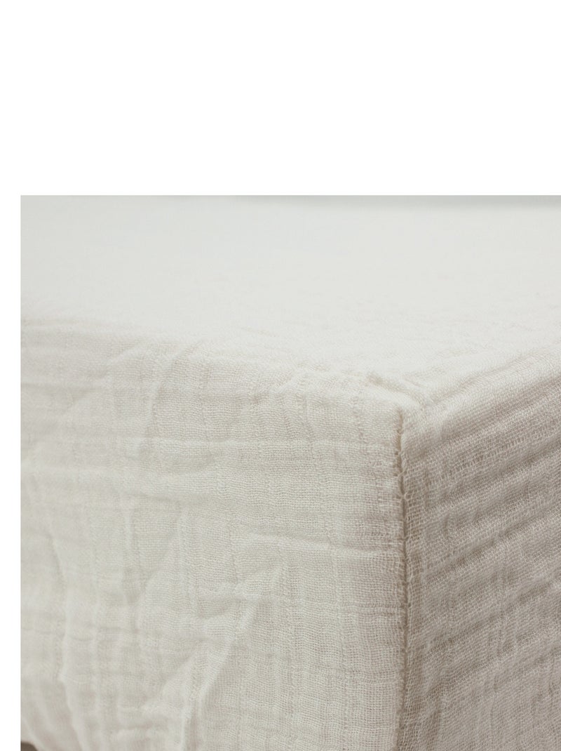Drap-housse 70x140 cm Naissance en Gaze de Coton Uni - Babycalin Beige - Kiabi