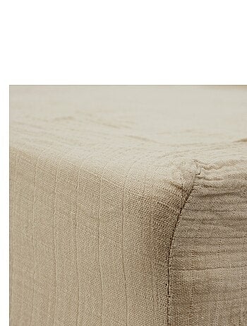 Drap-housse 70x140 cm Naissance en Gaze de Coton Uni - Babycalin