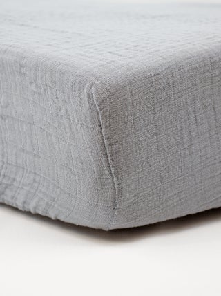 Drap-housse 70x140 cm Naissance en Gaze de Coton Uni